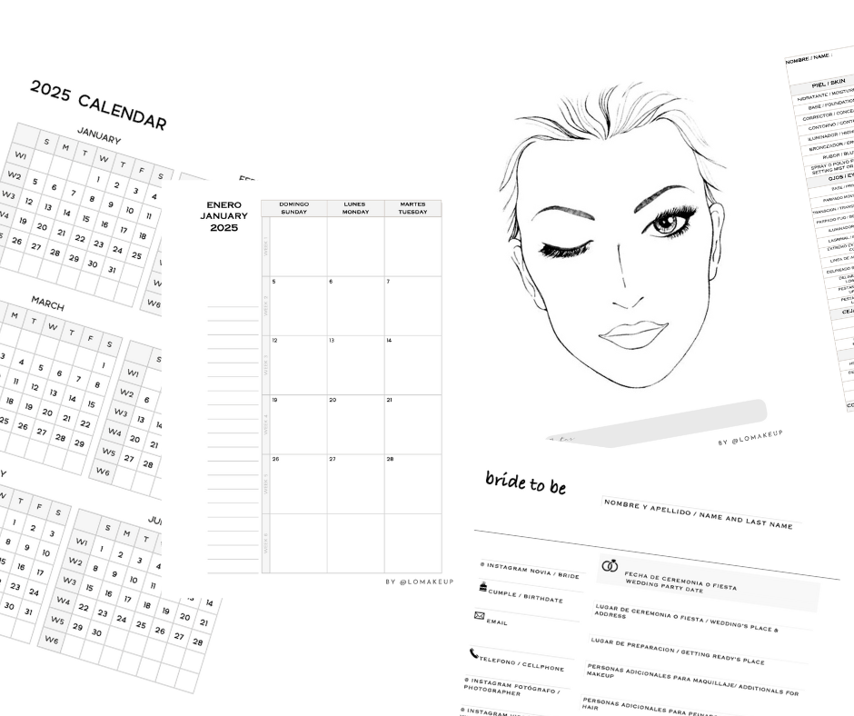 Agenda digital para maquilladores 2025 (Makeup) - Image 2